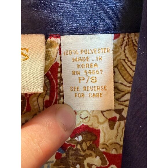 Victoria's Secret Women's Size S Red Printed Kimono Robes Long Sleeve Vintage - Picture 4 of 5